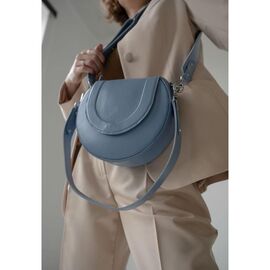 Придбати Жіноча шкіряна сумка Mandy блакитна, image , характеристики, відгуки