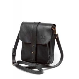 Придбати Чоловіча шкіряна сумка Mini Bag чорна, image , характеристики, відгуки