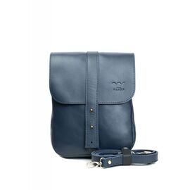Придбати Чоловіча шкіряна сумка Mini Bag синя, image , характеристики, відгуки