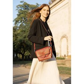 Придбати Жіноча шкіряна сумка Nora світло-коричнева, image , характеристики, відгуки