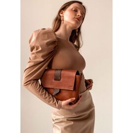 Придбати Жіноча шкіряна сумка Nora коньячно-коричнева вінтажна, image , характеристики, відгуки