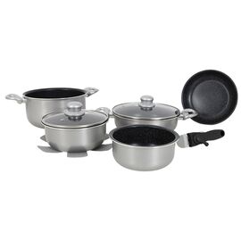 Купить Набір посуду Gimex Cookware Set induction 8 предметів Silver (6977227), фото , характеристики, отзывы