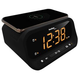 Купить Годинник настільний Technoline WT477 Wireless Mobile Charging Black (WT477), фото , характеристики, отзывы