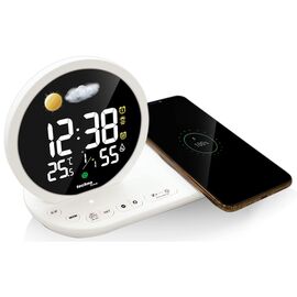 Придбати Годинник настільний Technoline WT427 Wireless Mobile Charging White (WT427), image , характеристики, відгуки