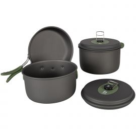 Купить Набір посуду Bo-Camp Explorer 3 Pieces Hard Anodized Grey/Green (2200239), фото , характеристики, отзывы