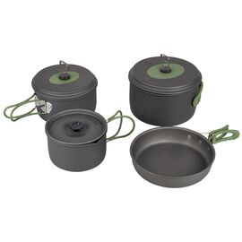 Купить Набір посуду Bo-Camp Explorer 4 Pieces 19 Hard Anodized Grey/Green (2200241), фото , характеристики, отзывы