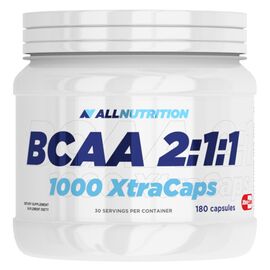Купить - Комплекс аминокислот для спорта BCAA 2-1-1 1000 XtraCaps -180 caps - All Nutrition, фото , характеристики, отзывы