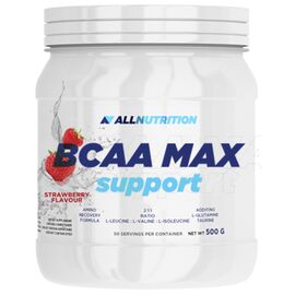 Купить - Комплекс аминокислот для спорта BCAA Max Support - 500g Strawberry (Клубника) - All Nutrition, фото , характеристики, отзывы