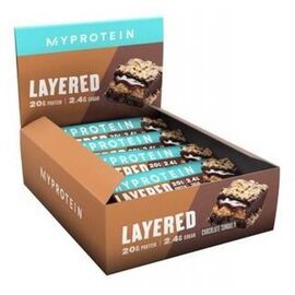 Протеиновые батончики Layered - 12x60g Chocolate Sunday (Воскресный шоколад) - MYPROTEIN, фото 