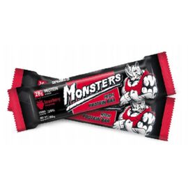 Протеиновый батончик Strong Max - 80g Strawberry (Клубника) - Monsters, фото 