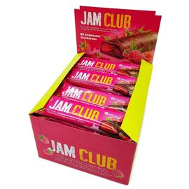 Придбати Протеїновий батончик Jam Club - 24x40g Muesli jelly with Raspberry (Малина) - VALE, image , характеристики, відгуки