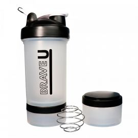 Купить Shaker with containers 3 in 1 - 600ml Transparent, фото , характеристики, отзывы