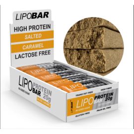 Купить Протеиновый батончик, Lipobar - 20x50g Salted caramel (Солена карамель), фото , характеристики, отзывы