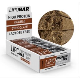 Купить Протеиновый батончик, Lipobar - 20x50g Double chocolate (Двойной шоколад), фото , характеристики, отзывы