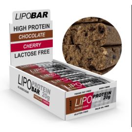 Купить Протеиновый батончик, Lipobar - 20x50g Chocolate Cherry (Шоколад + вишня), фото , характеристики, отзывы