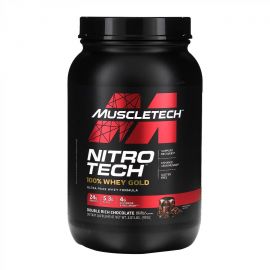 Купить Изолят сывороточного протеина (Nitro Tech 100% Whey Gold) - 908g Double Rich Chocolate (Двойной насыщенный шоколад) - MuscleTech, фото , характеристики, отзывы