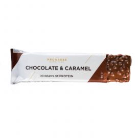 Придбати Протеїнові батончики (Protein Bar) - 12x60g Chocolate Caramel (Шоколад+карамель)- Progress Nutrition, image , характеристики, відгуки