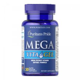 Купить Мультивитамины (Mega VitaGel) - 30softgels - Puritans Pride, фото , характеристики, отзывы