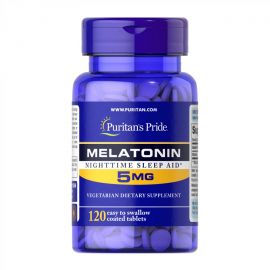 Купить Мелатонин (Melatonin) 5mg-120 tabs - Puritans Pride, фото , характеристики, отзывы