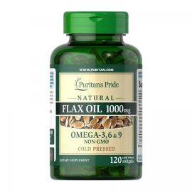 Купить Natural Flax Oil 1200mg - 120 softgels, фото , характеристики, отзывы