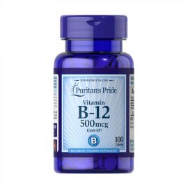 Купить Витамин В-12 ( Vitamin B-12 ) 500 mcg - 100 tabs - Puritans Pride, фото , характеристики, отзывы