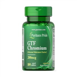 Придбати Хром, GTF Chromium 200 mcg - 100 tabs - Puritans Pride, image , характеристики, відгуки