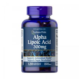 Купить Альфа-липоевая кислота (Alpha Lipoic Acid) 300 mg - 120 softgels - Puritans Pride, фото , характеристики, отзывы