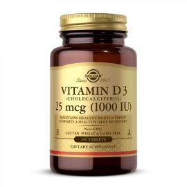 Купить Vitamin D3 (Cholecalciferol) 25 mcg (1000 IU) - 180 tabs, фото , характеристики, отзывы