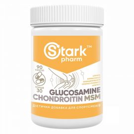 Купить Глюкозамин Хондроитин МСМ (Glucosamine Chondroitin MSM) - 90caps - Stark Pharm, фото , характеристики, отзывы