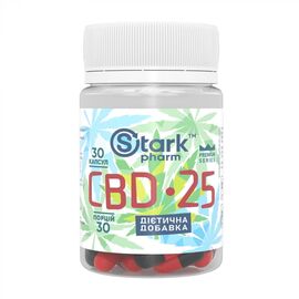 Купить Канабидиол, Stark CBD 25mg - 30 caps - Stark Pharm, фото , характеристики, отзывы