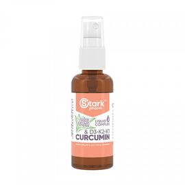 Придбати Куркумін Д3-К2-К1 (Curcumin & D3-K2-K1)  Liquid Extract - 50ml - Stark Pharm, image , характеристики, відгуки