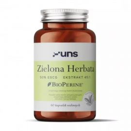 Купить  Экстракт листьев зеленого чая Zielona Herbata -60caps (К 02.25) - UNS Vitamins, фото , характеристики, отзывы