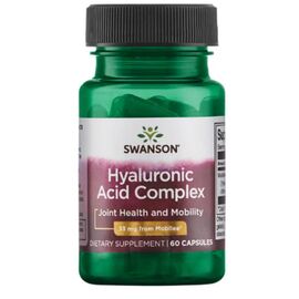 Купить Комплекс для суставов и связок Hyaloronic acid complex 33mg - 60caps - Swanson, фото , характеристики, отзывы