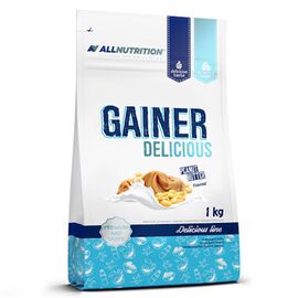 Придбати Вуглеводно-білкова суміш Gainer Delicious - 1000g Peanut Butter (Арахісове масло) - All Nutrition, image , характеристики, відгуки