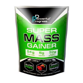 Купить - Углеводно-белковая смесь Super Mass Gainer - 2000g Hazelnut (Лесной орех) - Powerful Progress, фото , характеристики, отзывы