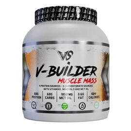 Придбати V-Builder Muscle Mass - 2270g Vanila With Blueberry Pices, image , характеристики, відгуки