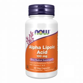 Купить Альфа-липоевая кислота (Alpha Lipoic Acid) 100mg - 60vcaps - Now Foods, фото , характеристики, отзывы