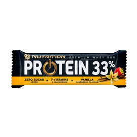 Купить - Protein 33% Bar - 50g Vanilla-Raspberry, фото , характеристики, отзывы