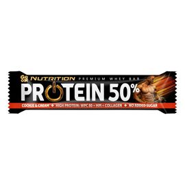 Придбати Protein Bar 50% - 24x40g Cookie Cream, image , характеристики, відгуки