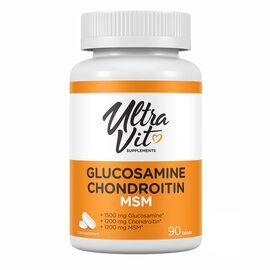 Придбати Ultravit Glucosamine Chondroitin MSM - 90 tabs, image , характеристики, відгуки