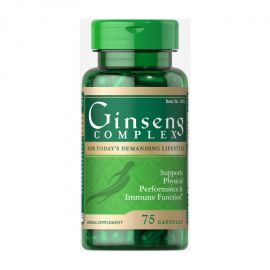 Купить Женьшеневый Комплекс (Ginseng Complex) - 75 caps - Puritan's Pride, фото , характеристики, отзывы