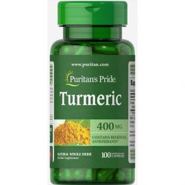 Купить Куркума ( Turmeric)  400 mg - 100 Capsules - Puritans Pride, фото , характеристики, отзывы