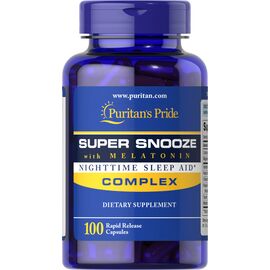 Придбати Super Snooze with Melatonin - 100 Capsules, image , характеристики, відгуки