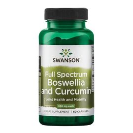 Придбати Full Spect Boswellia and Curcumin - 60 Caps, image , характеристики, відгуки