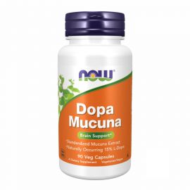 Купить Мукуна жгучая (Dopa Mucuna - 90vcaps - Now Foods, фото , характеристики, отзывы