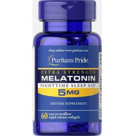 Купить Melatonin Extra Strength 5mg - 60softgels, фото , характеристики, отзывы