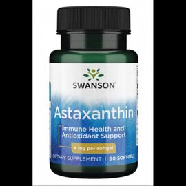 Купить Астаксантин (Astaxanthin) 4mg - 60caps - Swanson, фото , характеристики, отзывы