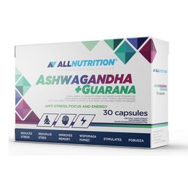 Придбати Ashwagandha 300mg + Guarana - 30caps, image , характеристики, відгуки