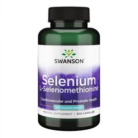 Купить Селен L-селенометионин (Selenium L-Selenomethionine) 100mcg - 300cap - Swanson, фото , характеристики, отзывы