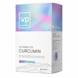Придбати Curcumin + D3 500 mg - 60 caps, image , характеристики, відгуки